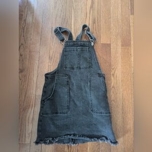 Art School Black Overall denim girls dress